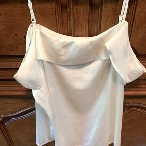 Express Elegant Off-Shoulder White Blouse